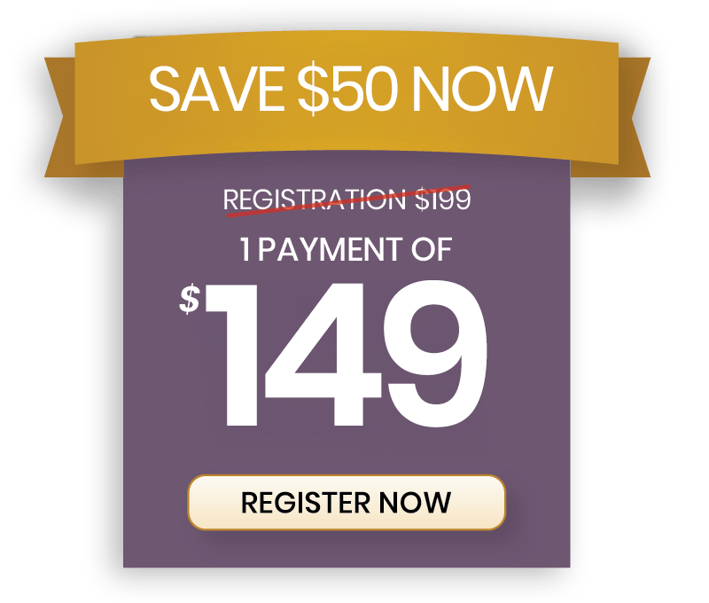 Earlybird149 Save $200 - $249 Through Sept 15